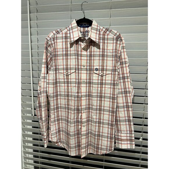 George Strait Western Pearl Snap Long Sleeve Button Up Shirt - Size M - Picture 1 of 4